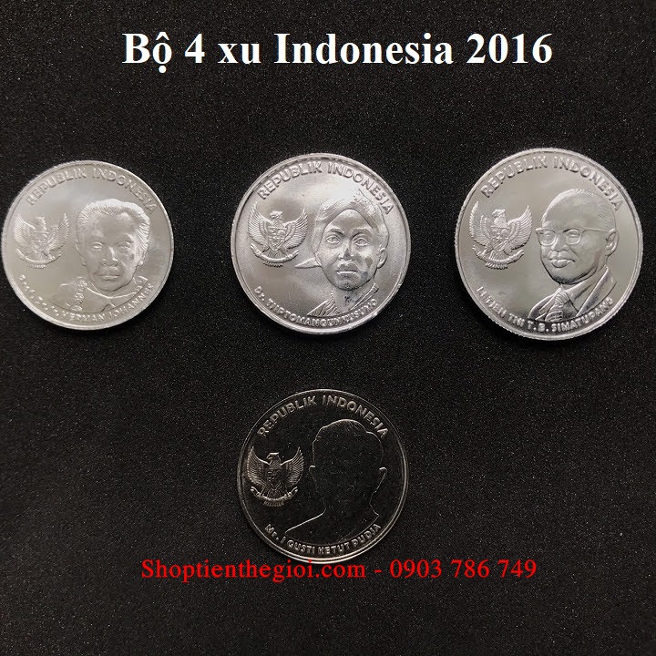 Bộ 4 xu Indonesia 2016 - SP005175